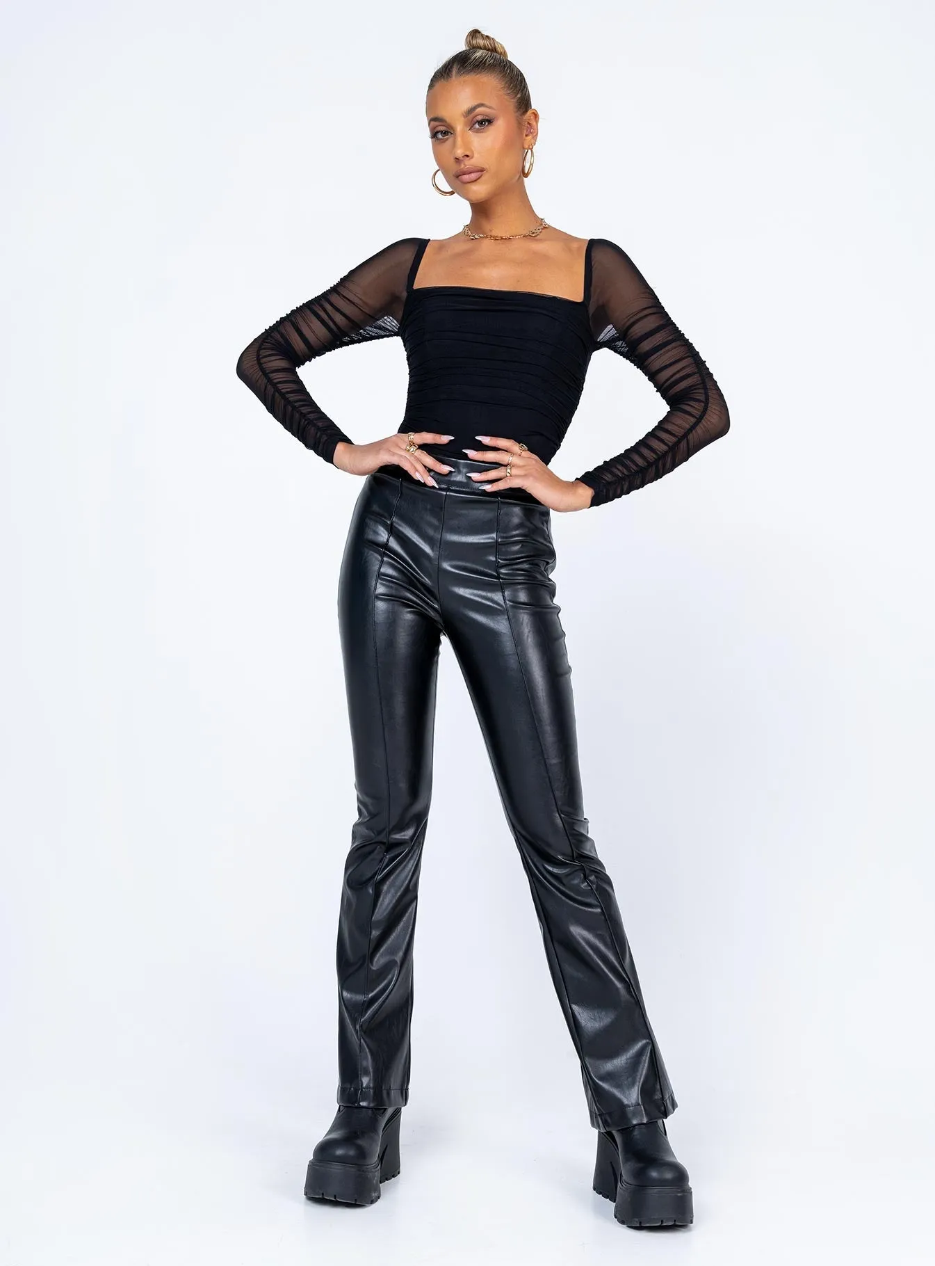 party bodysuit Delany Bodysuit Black