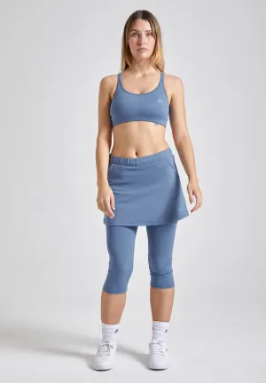 Hand Stitched Elegant Feel 2-in-1 Tennis Skapri, grey blue