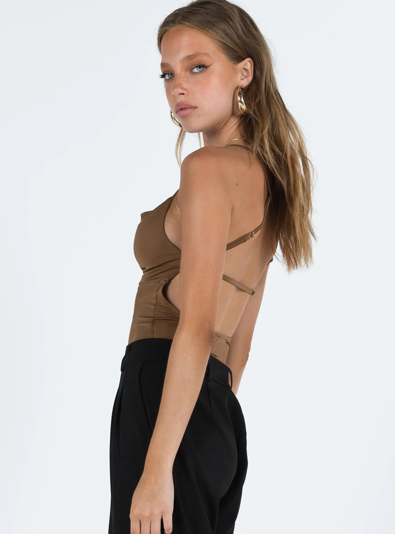 mom bodysuit Stasey Bodysuit Brown