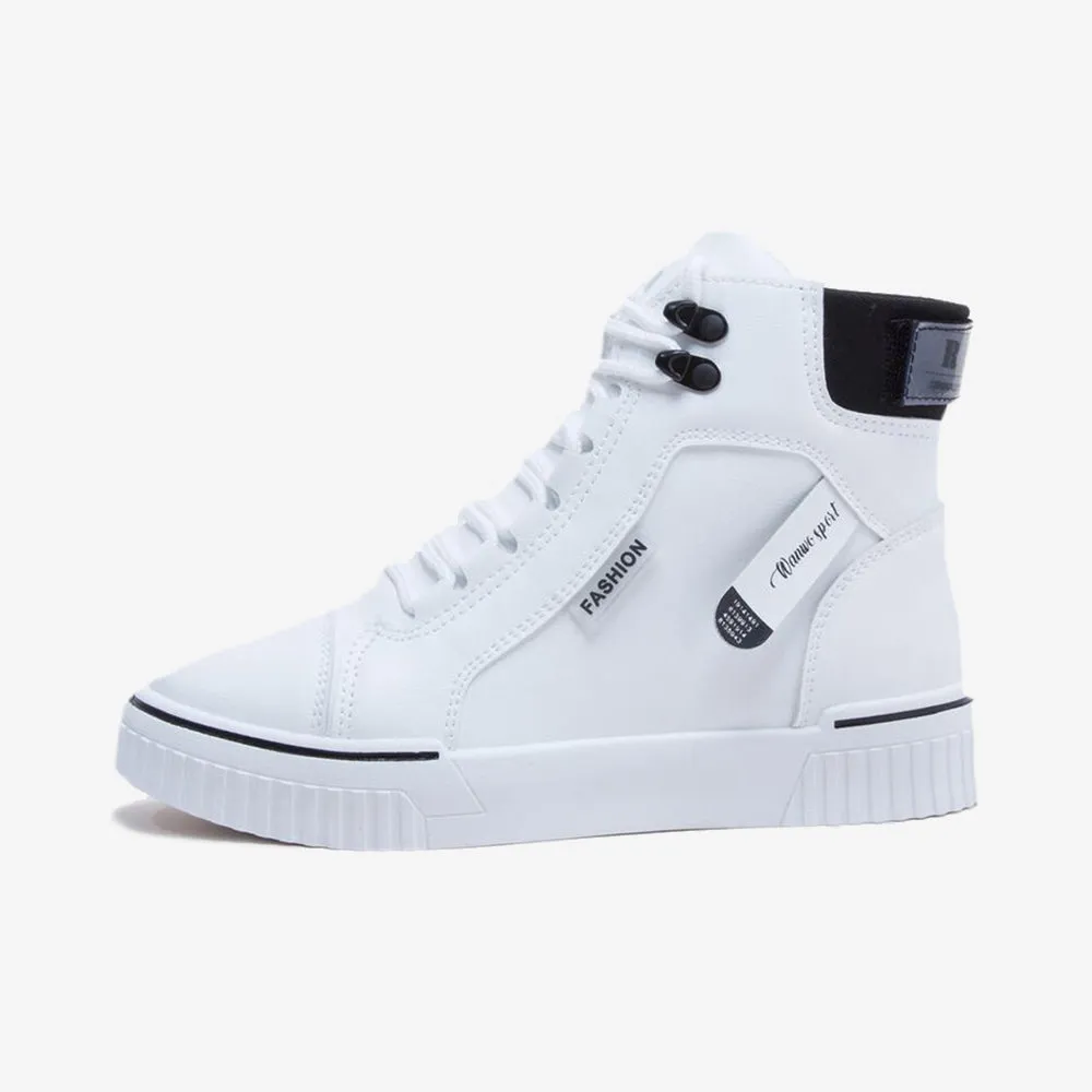 Fairy Step Dock Easy Letter Tape High Top Sneakers