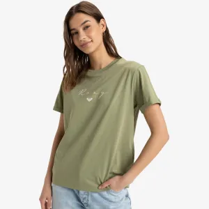 Elastic waist Roxy Womens Noon Ocean Short Sleeve T-Shirt