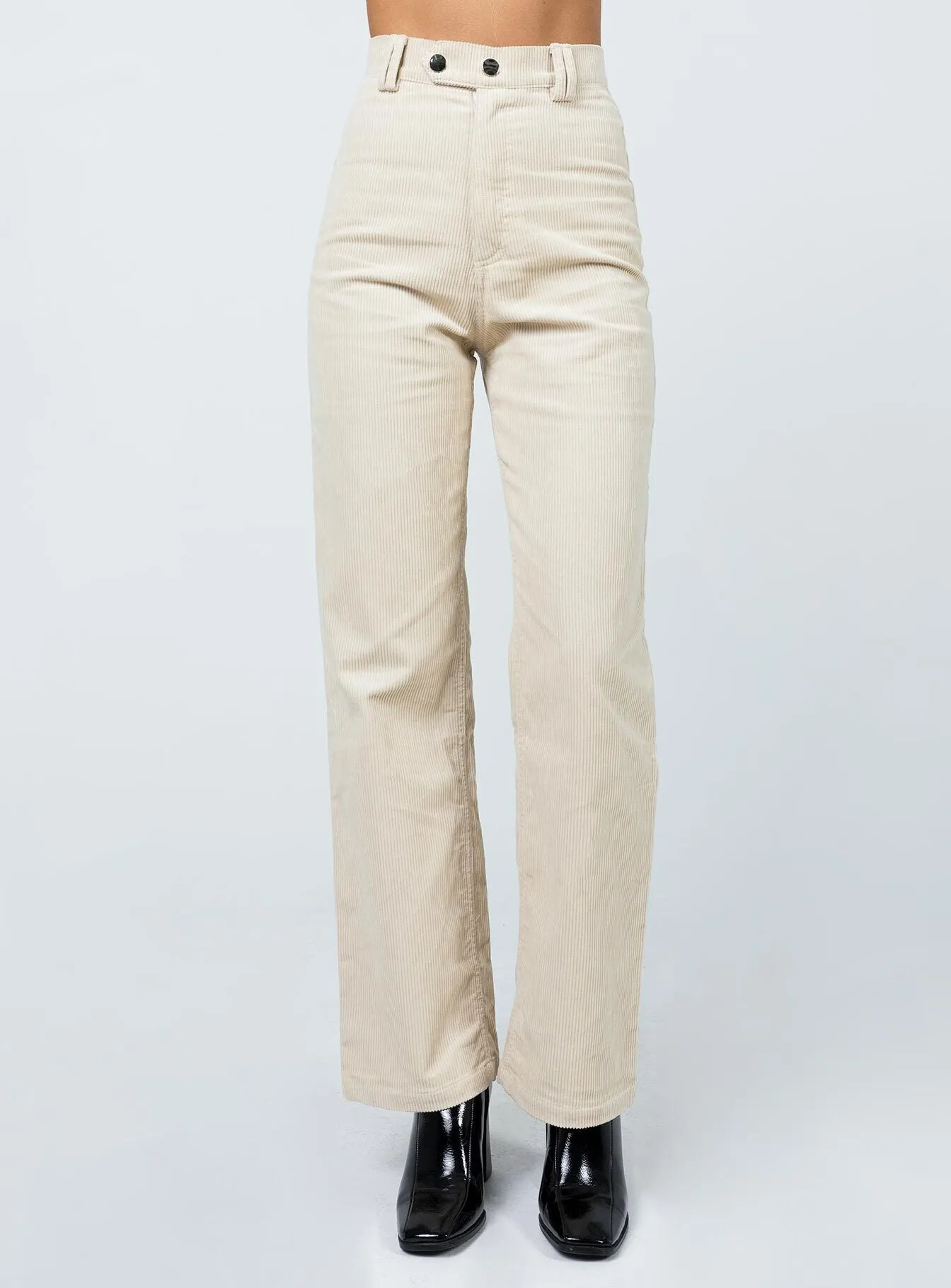 Body Ready Uptown Cord Pant Beige