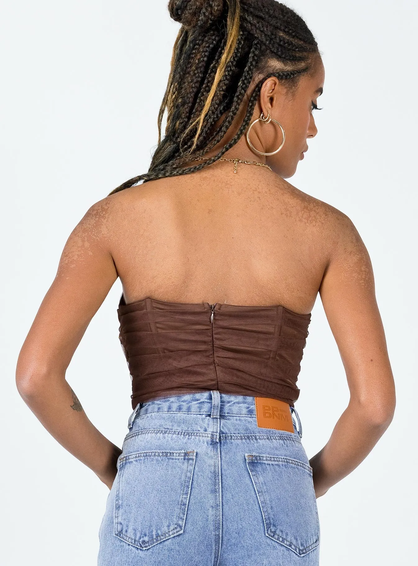 Luana Bodysuit Brown plus size bodysuit