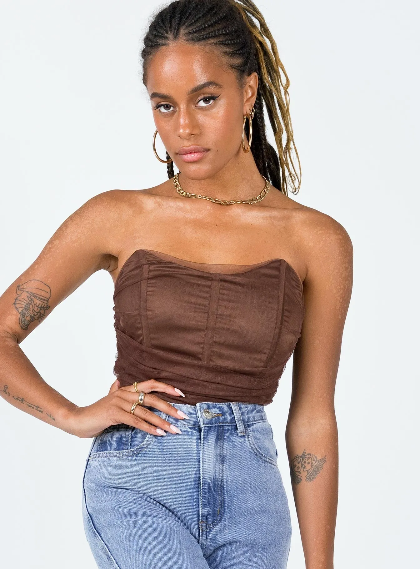 Luana Bodysuit Brown bodysuit outfit
