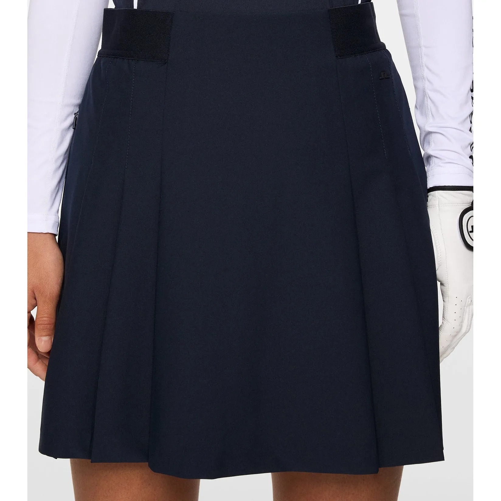Contemporary Mood Everyday Essential J.Lindeberg Women's Alesia Golf Skirt - JL Navy