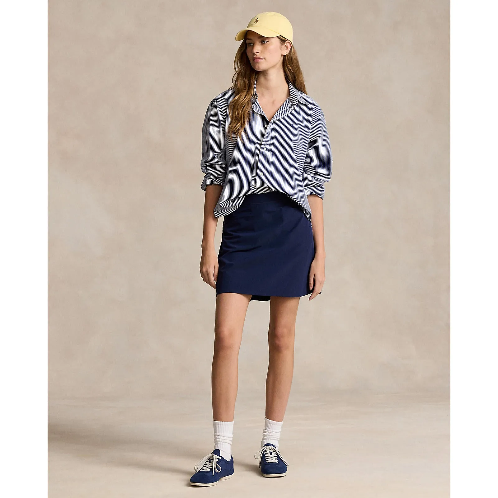 RLX Ralph Lauren Women's Performance 17" Pleated Aim Skort - Refined Navy Influencer Style