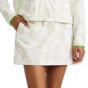 Light Edge Relaxed Look G/Fore Women's Tonal Floral Wrap Maverick 4-Way Stretch Skort - Stone