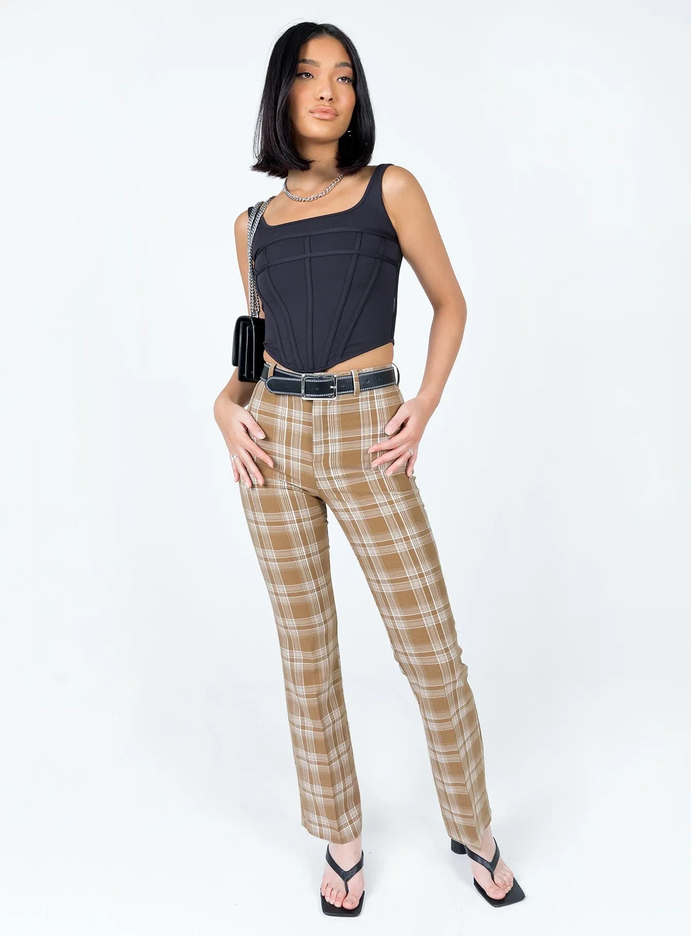 Adaptable Design The Taffie Pants Brown