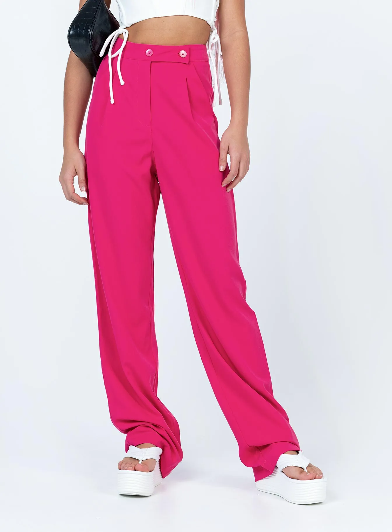 Lottie Pants Pink Active Fit Reinforced Pockets