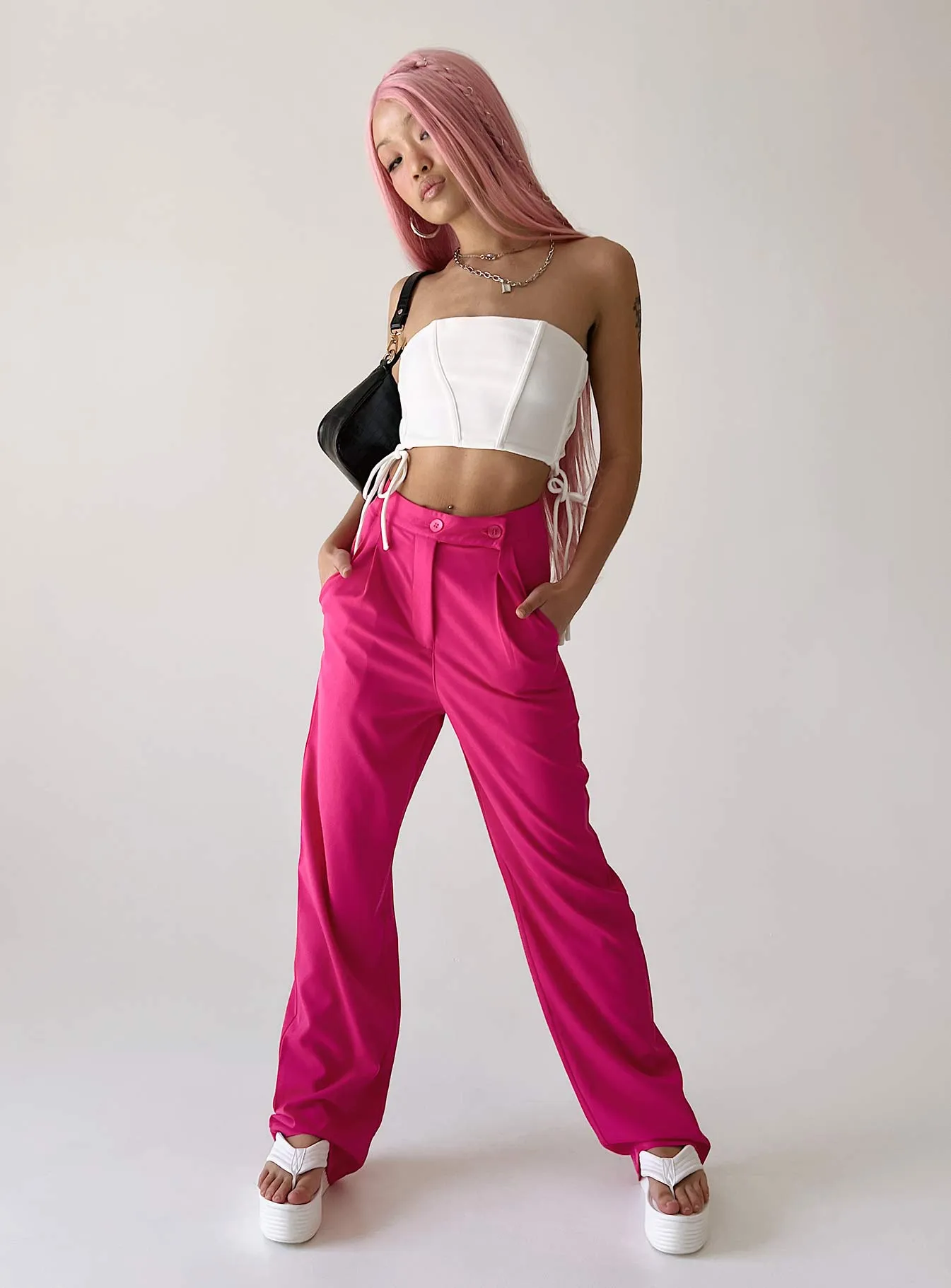 Lottie Pants Pink SeamlessConstruction