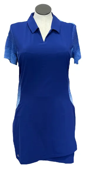 Adidas Navy Women's Short Sleeve Golf Dress w/Navy Gradient Accents Size XL perfect for events