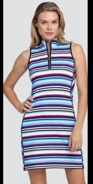 Modest Light Tail Activewear Multicolored Striped Sleeveless Golf Dress Size XL MSP$100
