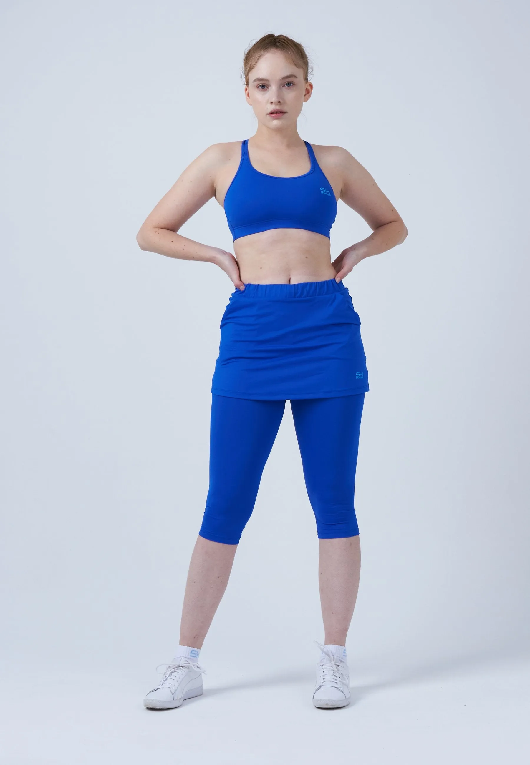 2-in-1 Tennis Skapri, cobalt blue Front Slit