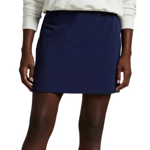 RLX Ralph Lauren Women's 17" Aim Pleated Back Golf Skort - Refined Navy Cultural Heritage