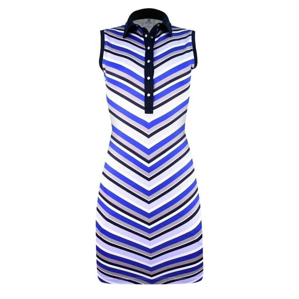 New Daily Sports V-striped Golf Dress Size L garden party