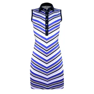 New Daily Sports V-striped Golf Dress Size L garden party