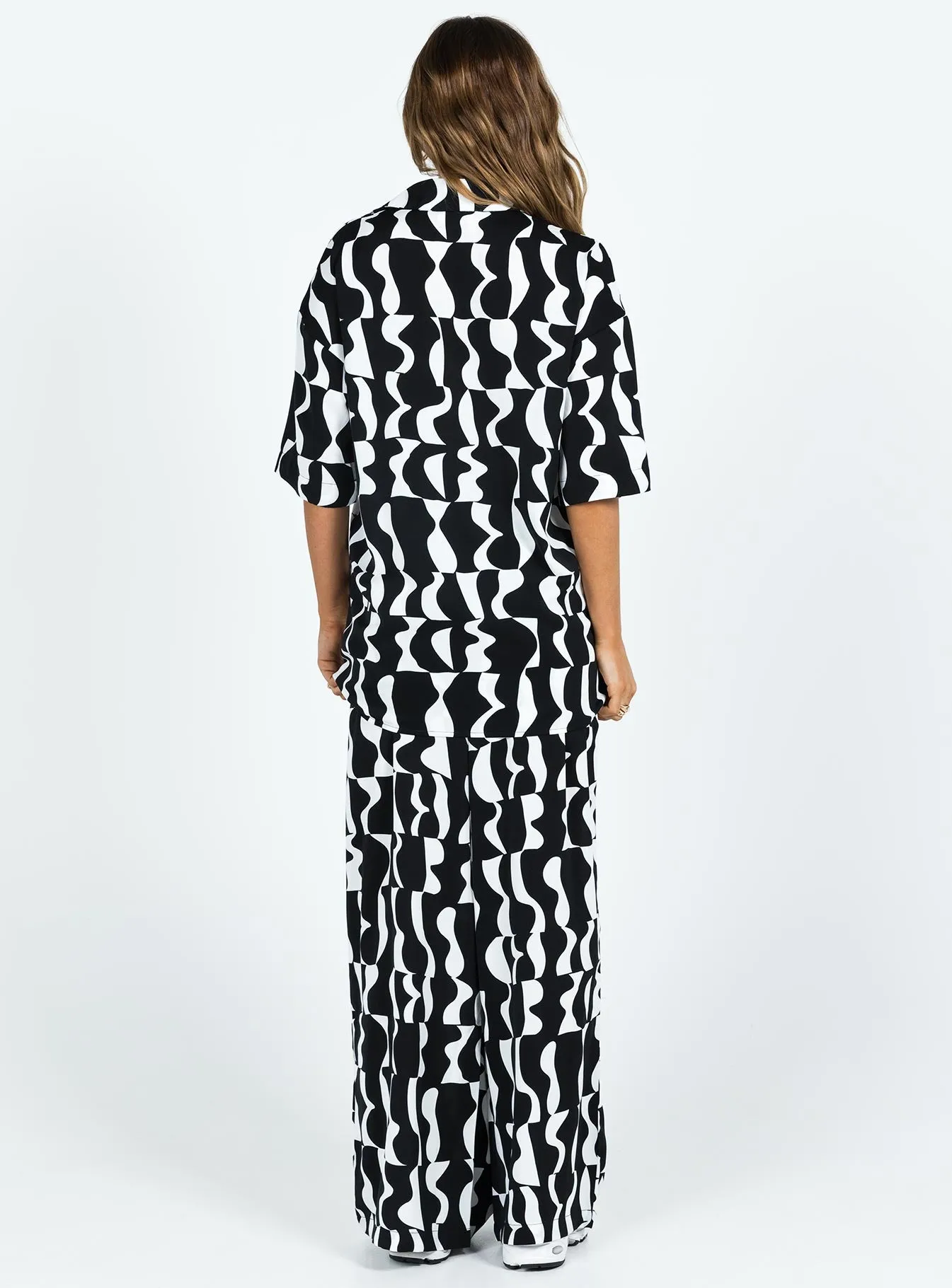 Hilola Set Black / White Comfort Stretch Casual Stretch Wear