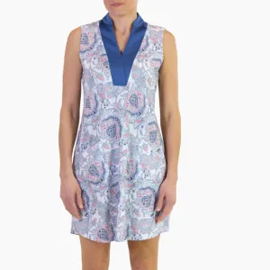 Gloss Finish New Jofit Dixie Dress with Wide Blue Placket  Size S