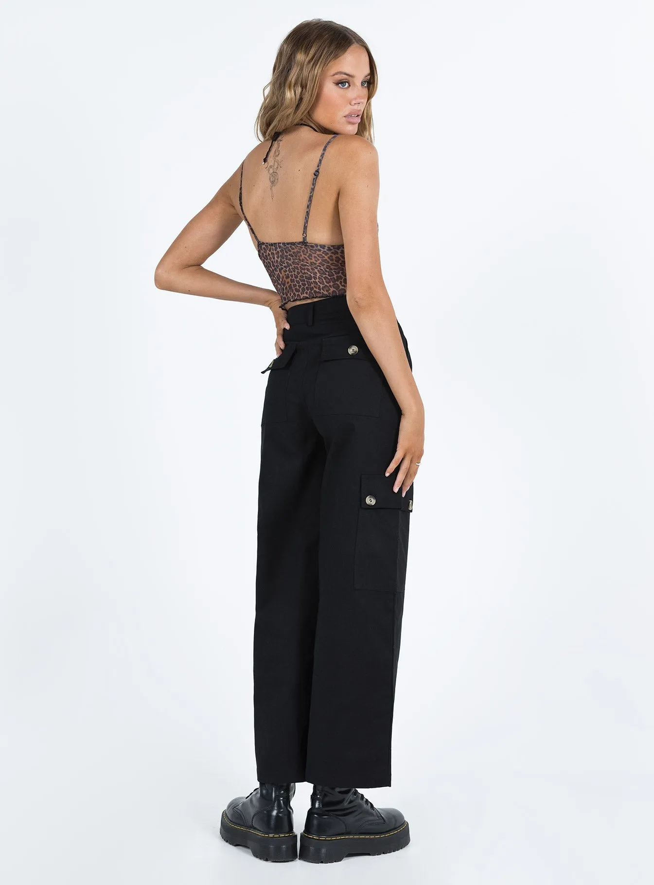SmoothZipClosure Worley Cargo Pants Black