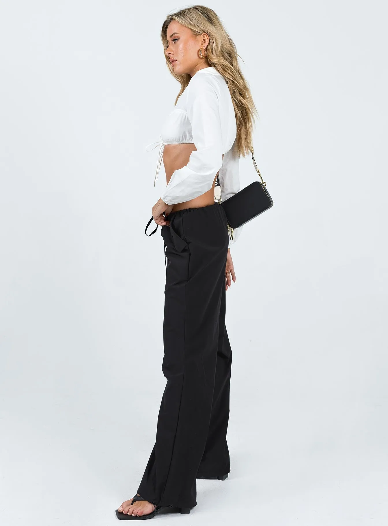 Snow Parachute Pants Black ErgonomicArticulatedDesign Smart Style