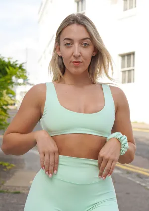 Empower Pastel Green Bralette Outdoor Activity Moisture Control Technology
