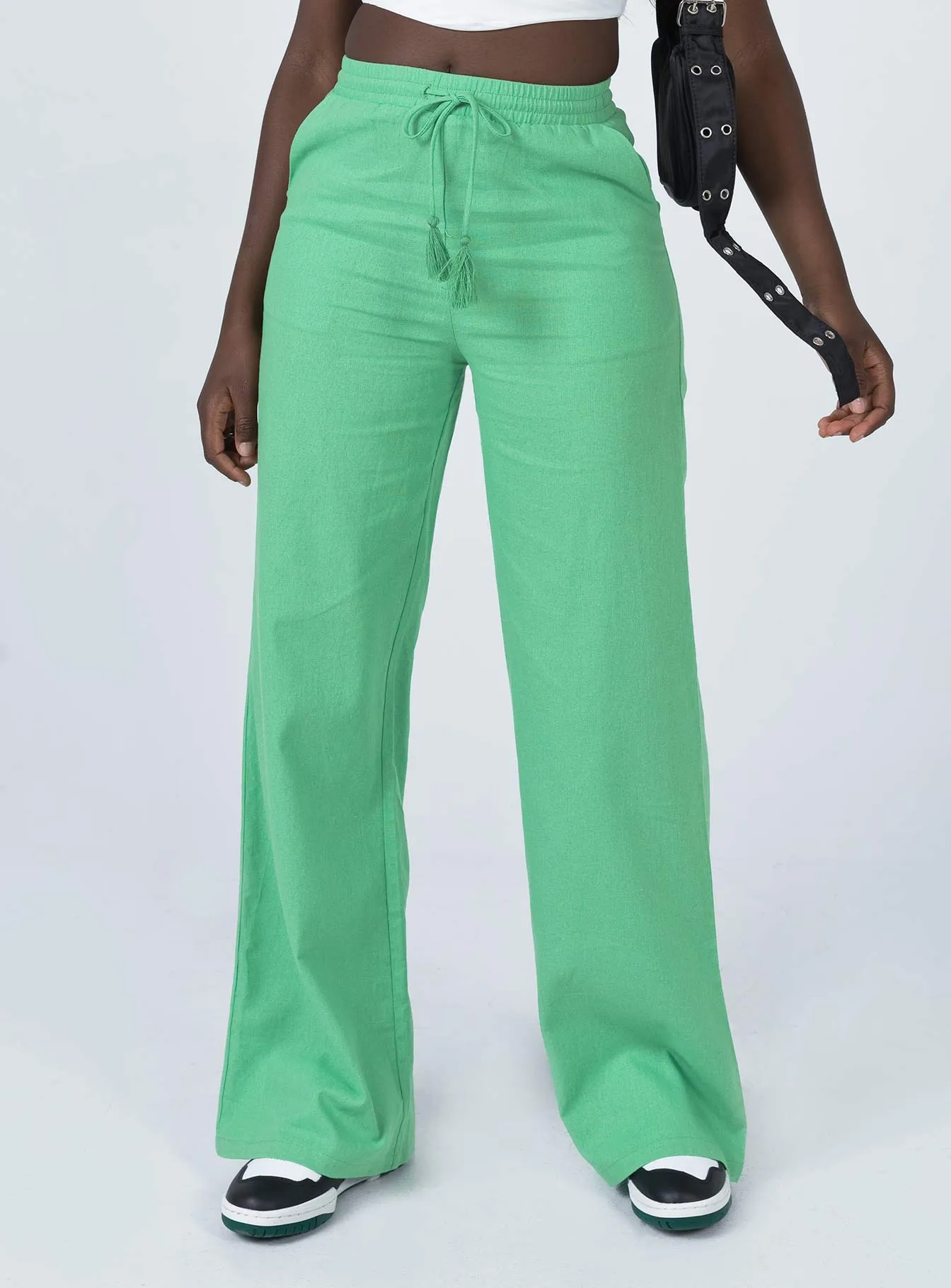 FunctionalZipper Aubrie Wide Leg Pants Green