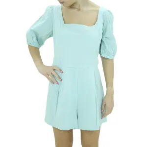 Gym Minimal Women's Ribbed Casual Jumpsuit,Aqua