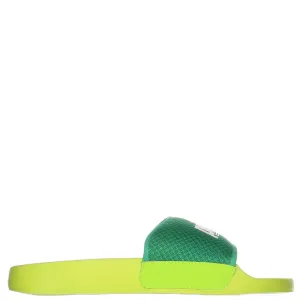 Prince Womens Prism Slides - GREEN/NEON LIME Smooth Lining