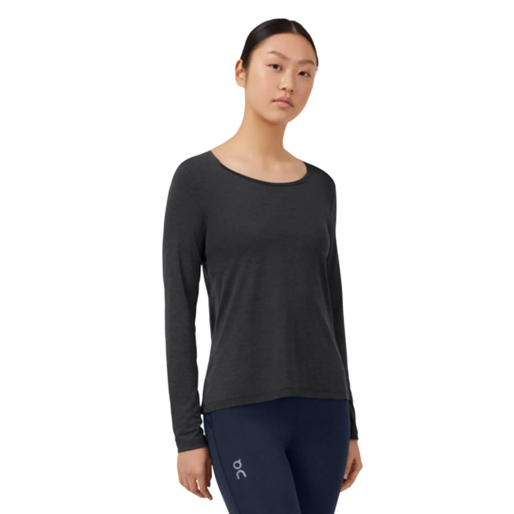Womens On Running Performance Long-T Sporty Look Matte Look