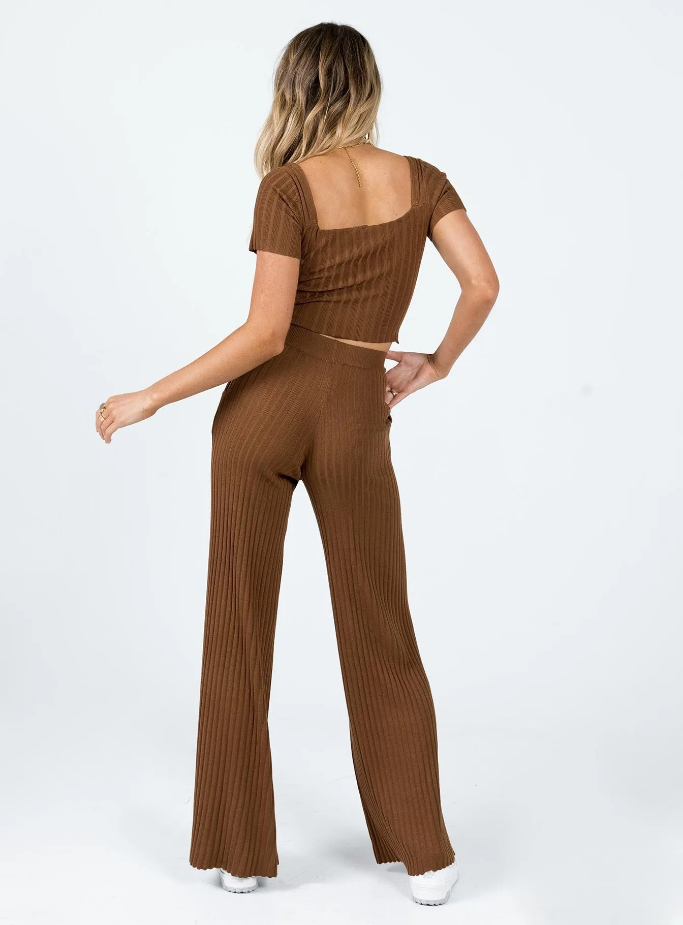 Structured fabric Easy Fit Katie Set Chocolate