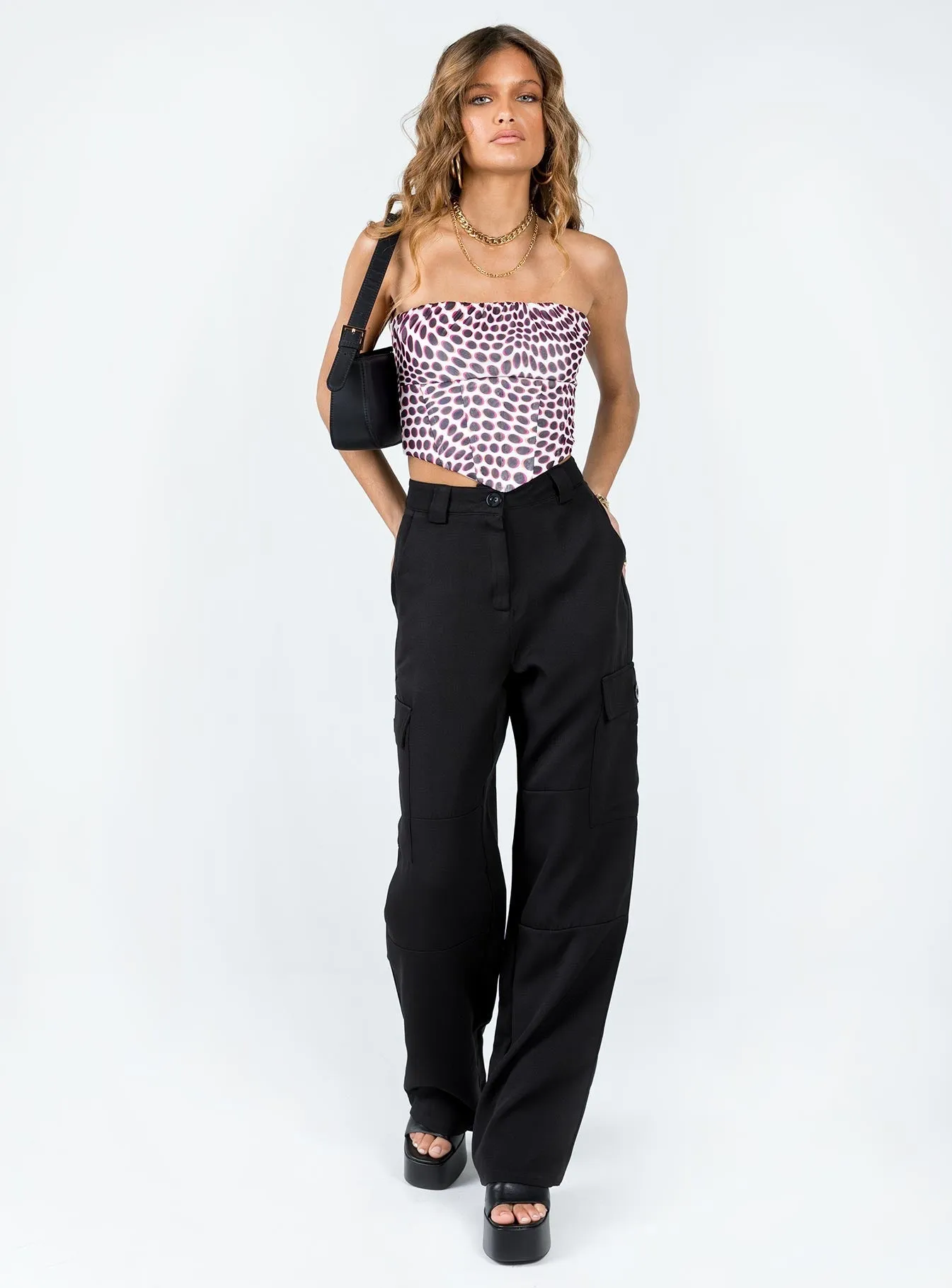 Kaydence Cargo Pants Black Thermal Regulating