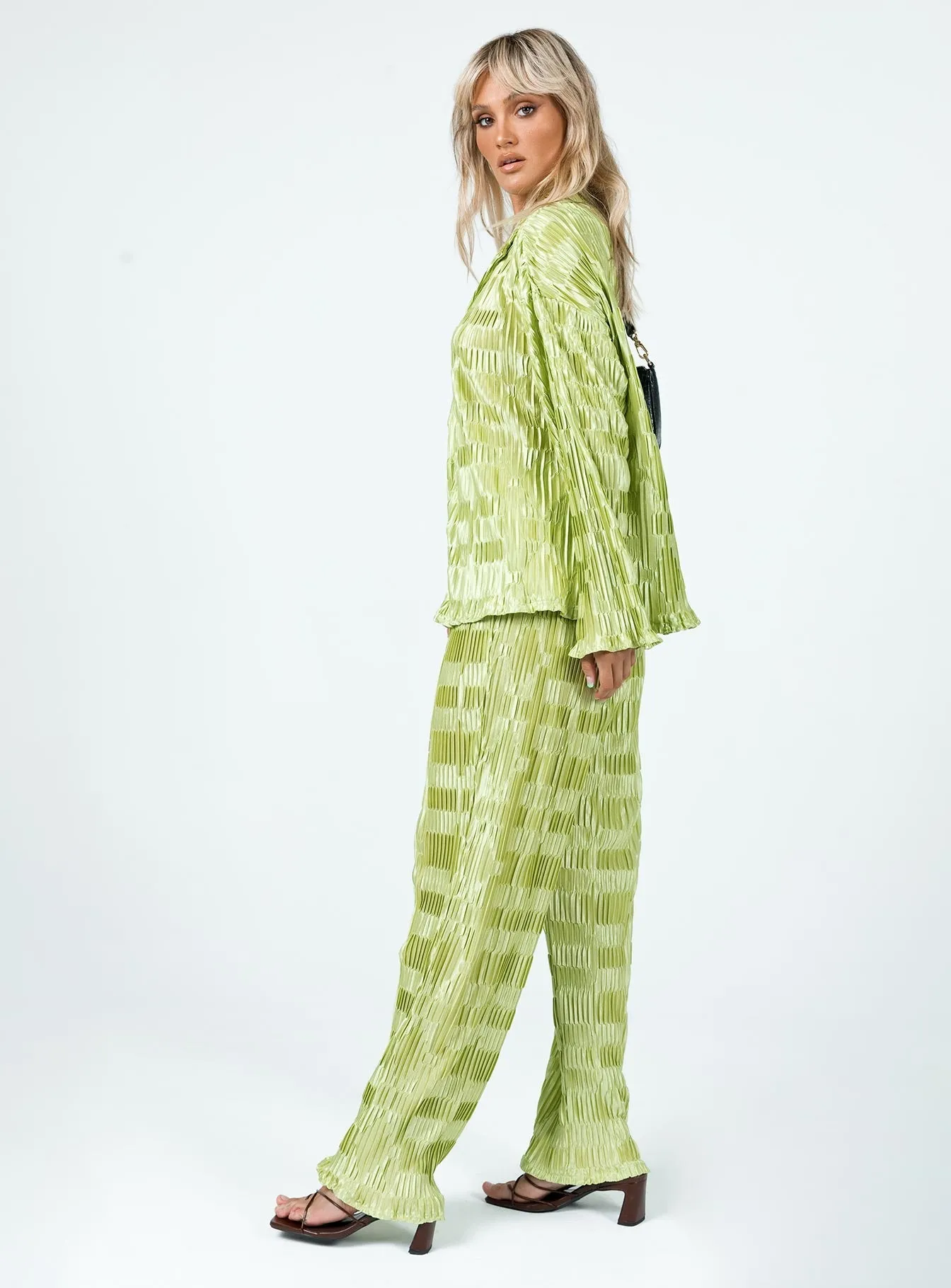 Minimalist Waist Lila Set Green