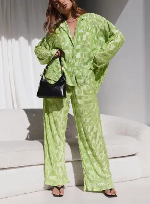 Lila Set Green Casual Active Wear Dressy look