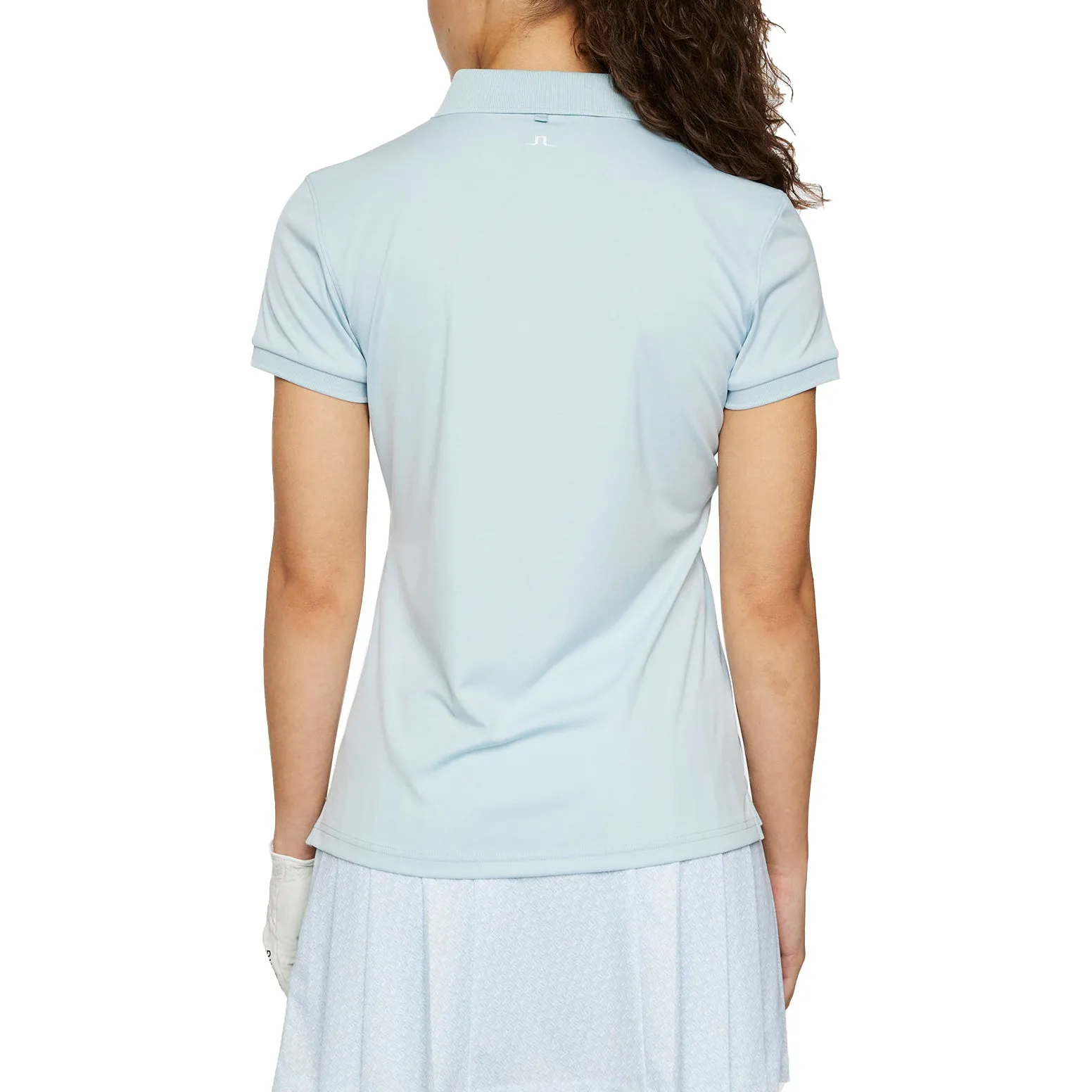 J.Lindeberg Women's Tour Tech Golf Polo Shirt - Winter Sky FadeResistant Dye Mediterranean Air