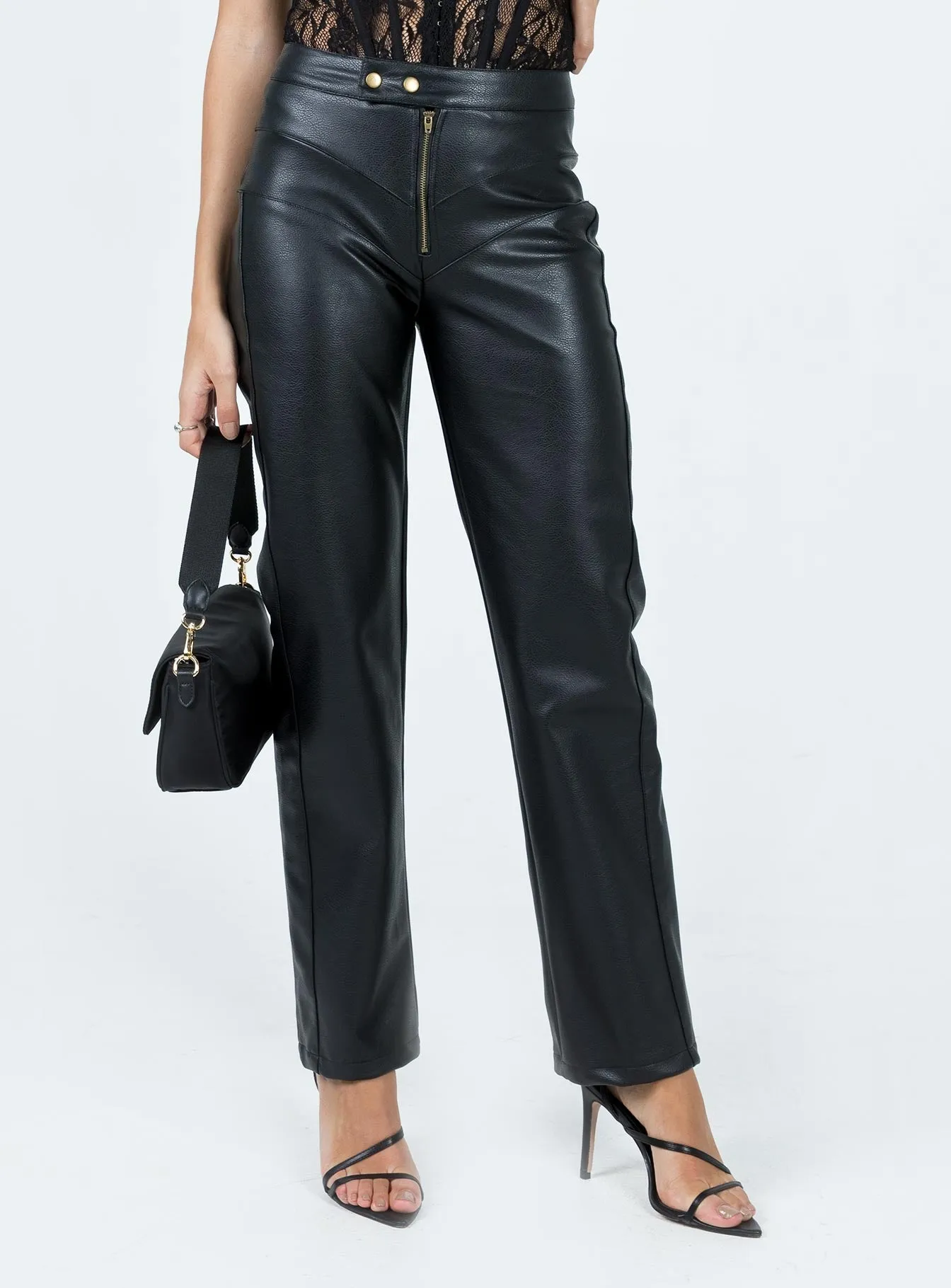 Clipper PU Pants Black Comfy Cut FrictionResistantEdging