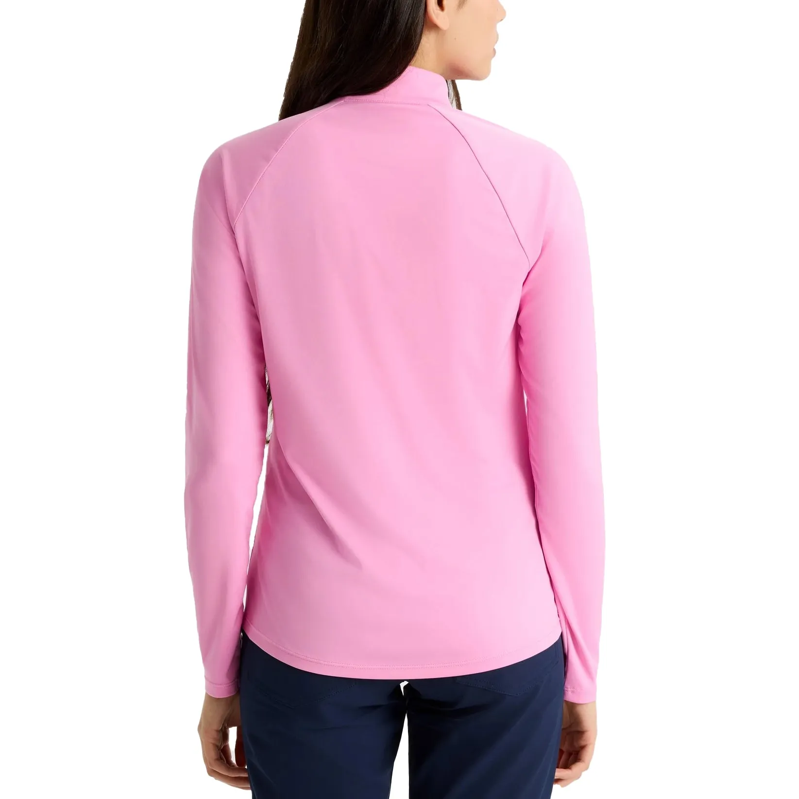 Ventilation Panels Rohnisch Women's Addy Long Sleeve Golf Shirt - Fuchsia Pink