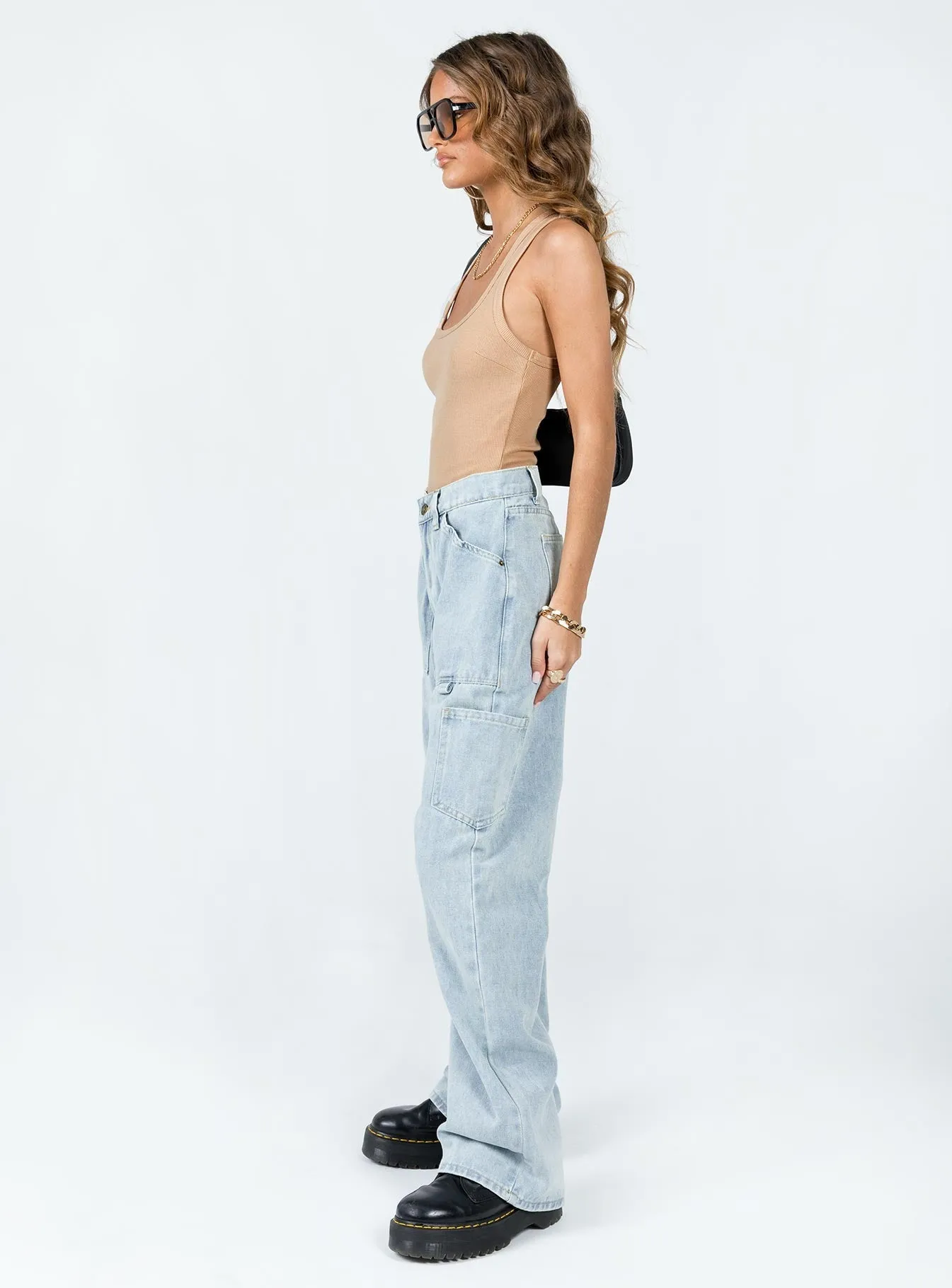 Miami Vice Pants Denim Blue Non Irritating Tags Flattering Shape