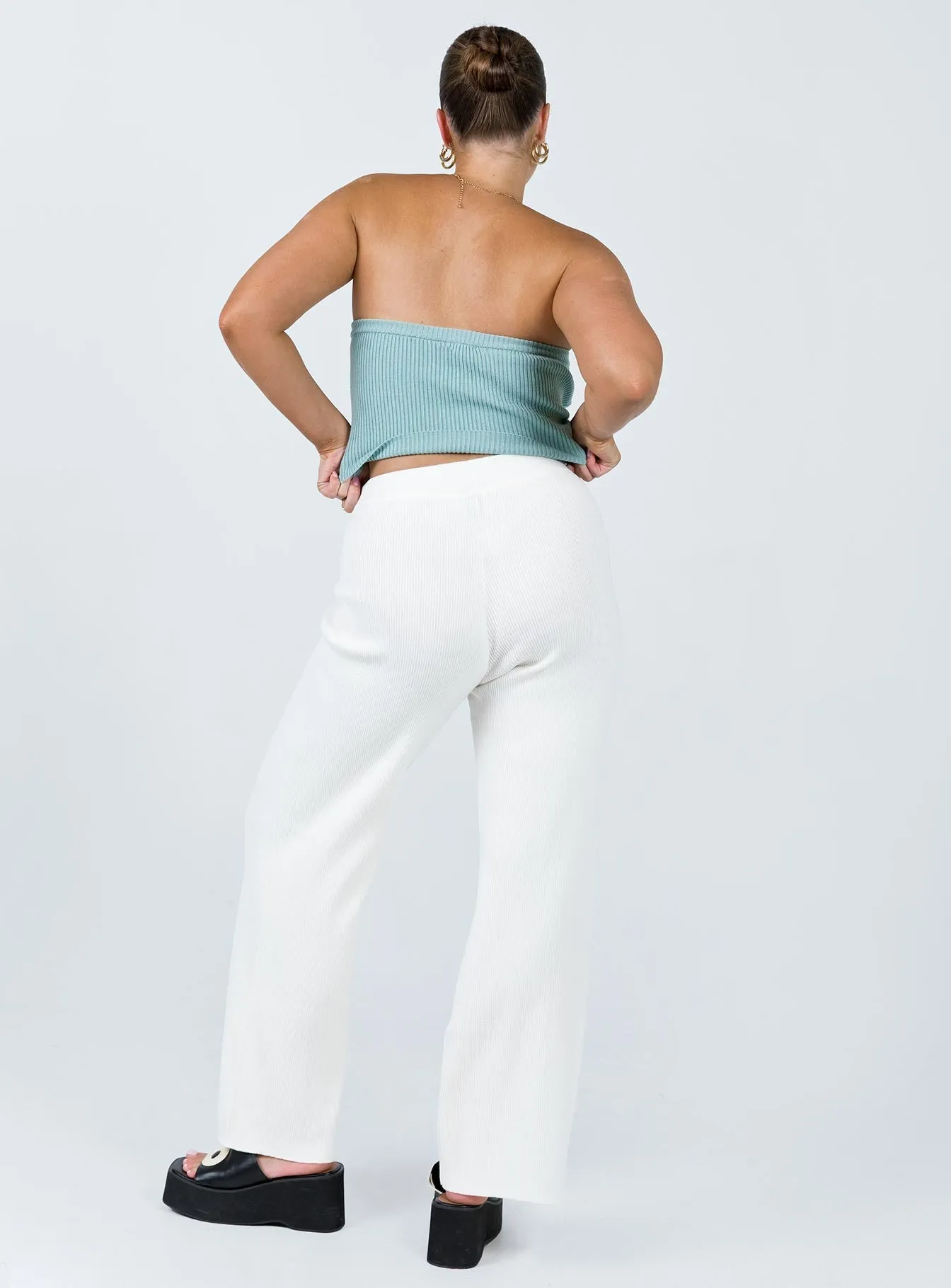 Daliah Pant Ivory Weather Flex