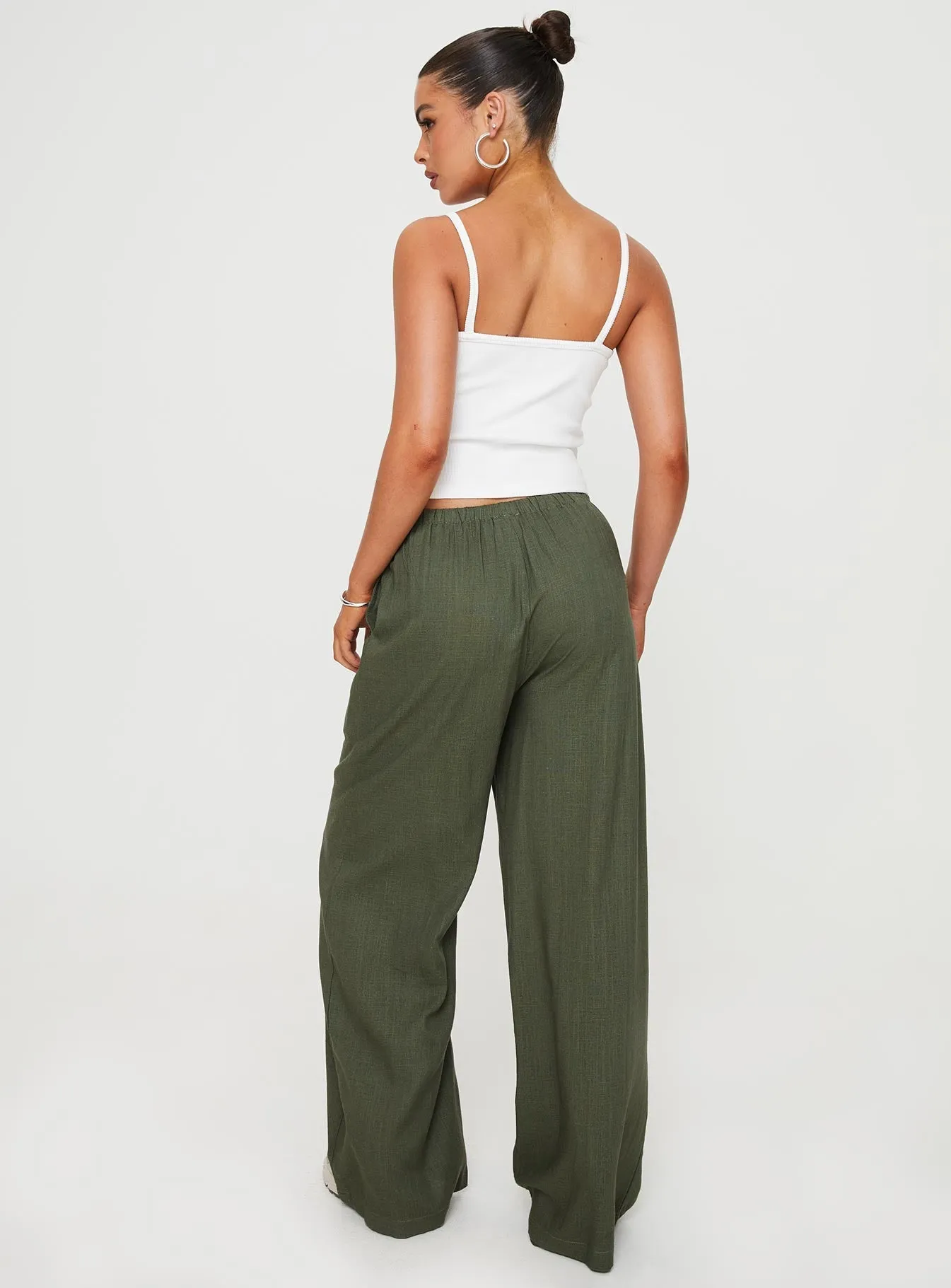 Warm Layer Ogilvie Linen Blend Pants Olive