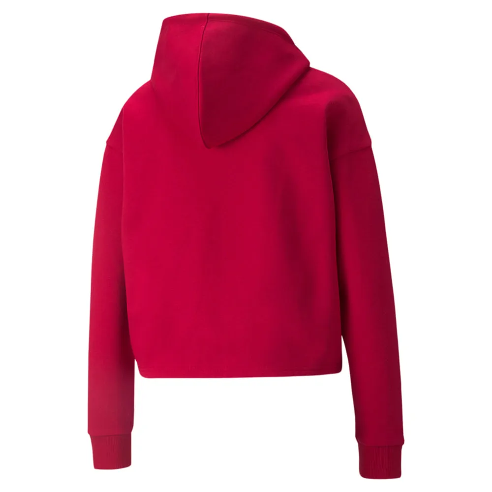 Essentials Cropped Metallic Logo Pullover Hoodie product jewelry adornment Travel Companion