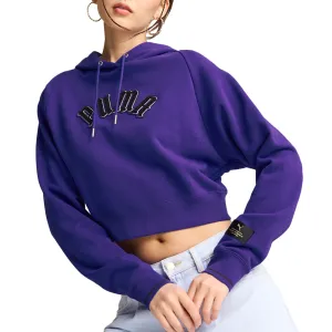 Classics Play.Paris. Relaxed Pullover Hoodie ribbon accents