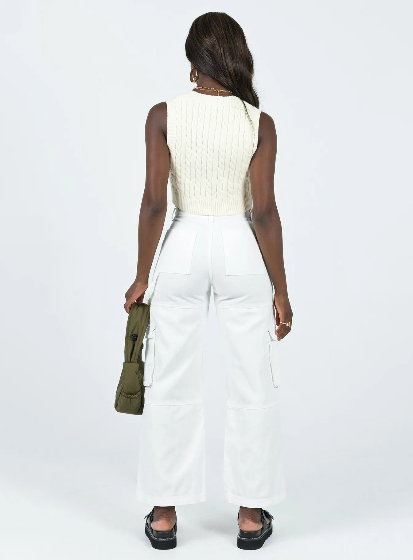 Adore Cargo Pants White NonIrritatingSeams Quick Fit