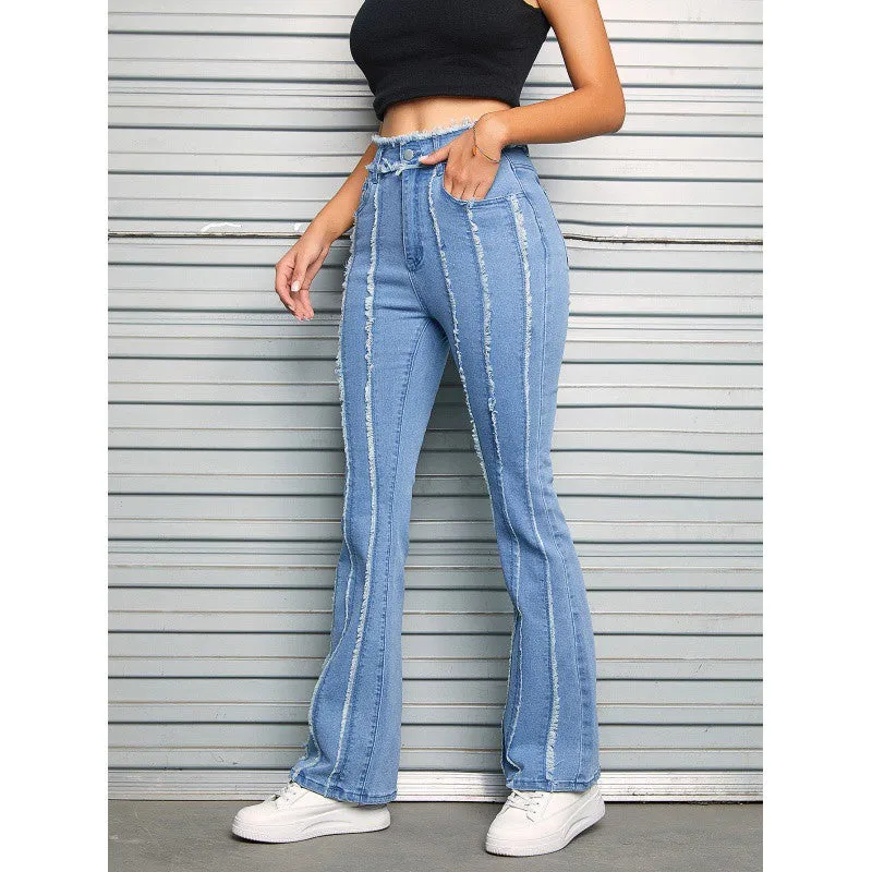 Hope Fit Slightly Flared Wool Edge Jeans