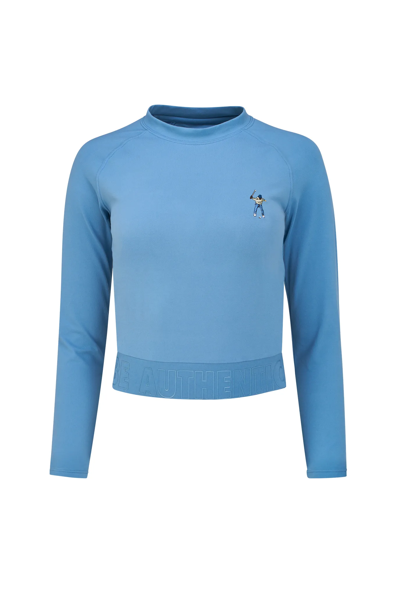 Riviera Women's L/S Banded Cropped Tee Cool and casual Bold and Comfortable