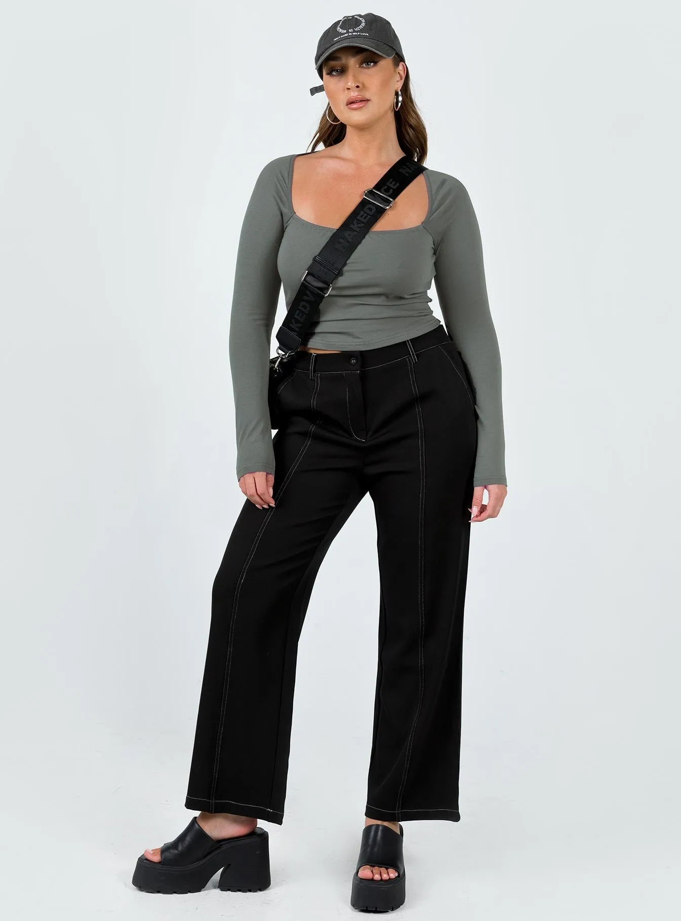 Karema Pants Black Plus-size option Side Pockets