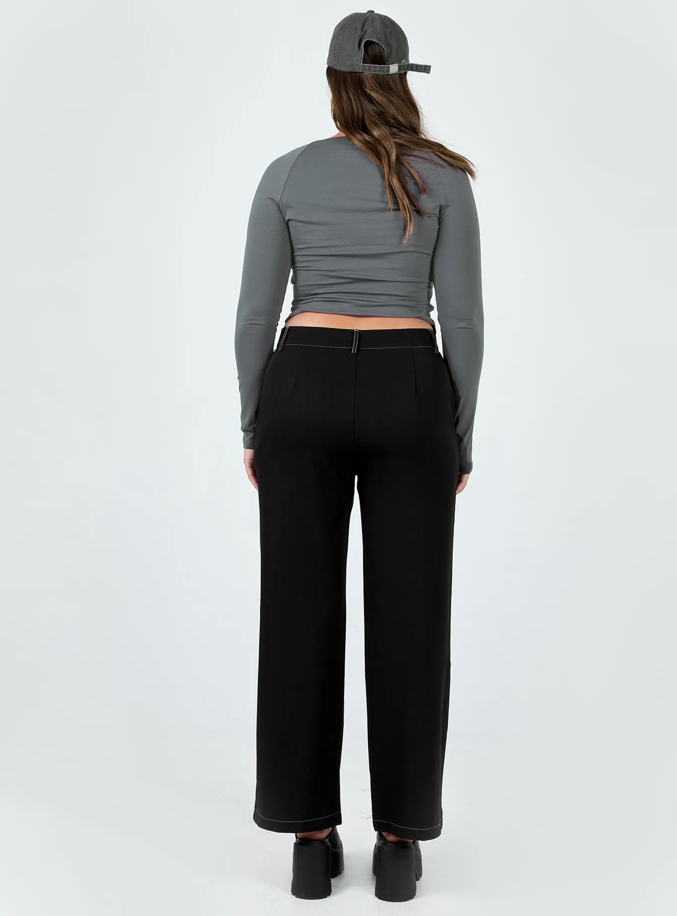 Karema Pants Black High-waisted fit Soft Touch