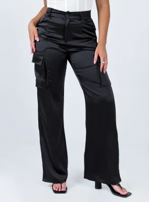 Gilmore Cargo Pants Black Layered Comfort Sport Ready