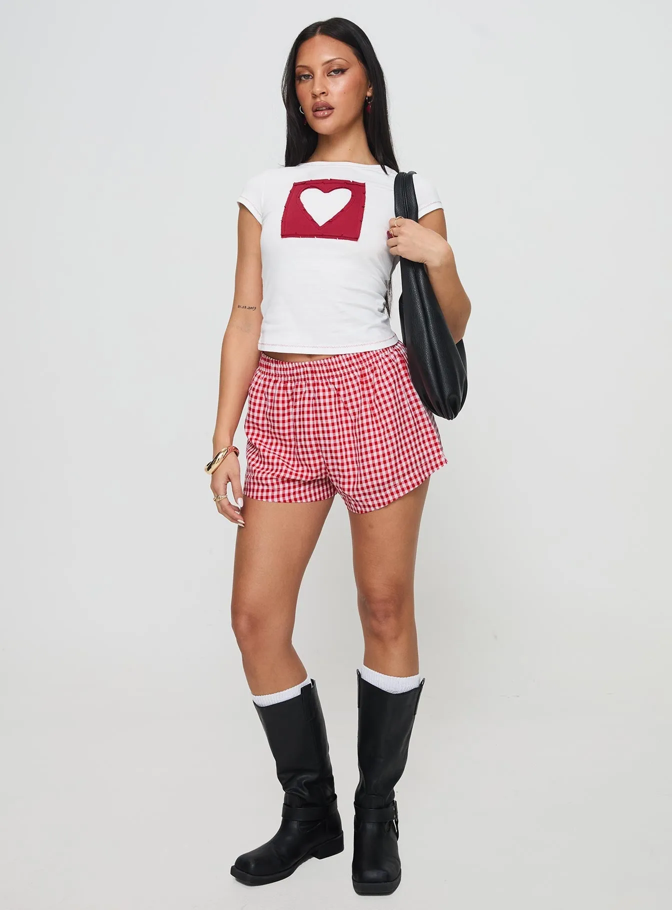 Chill Comfort Subtle Logo Placement Were Lovers Baby Tee White