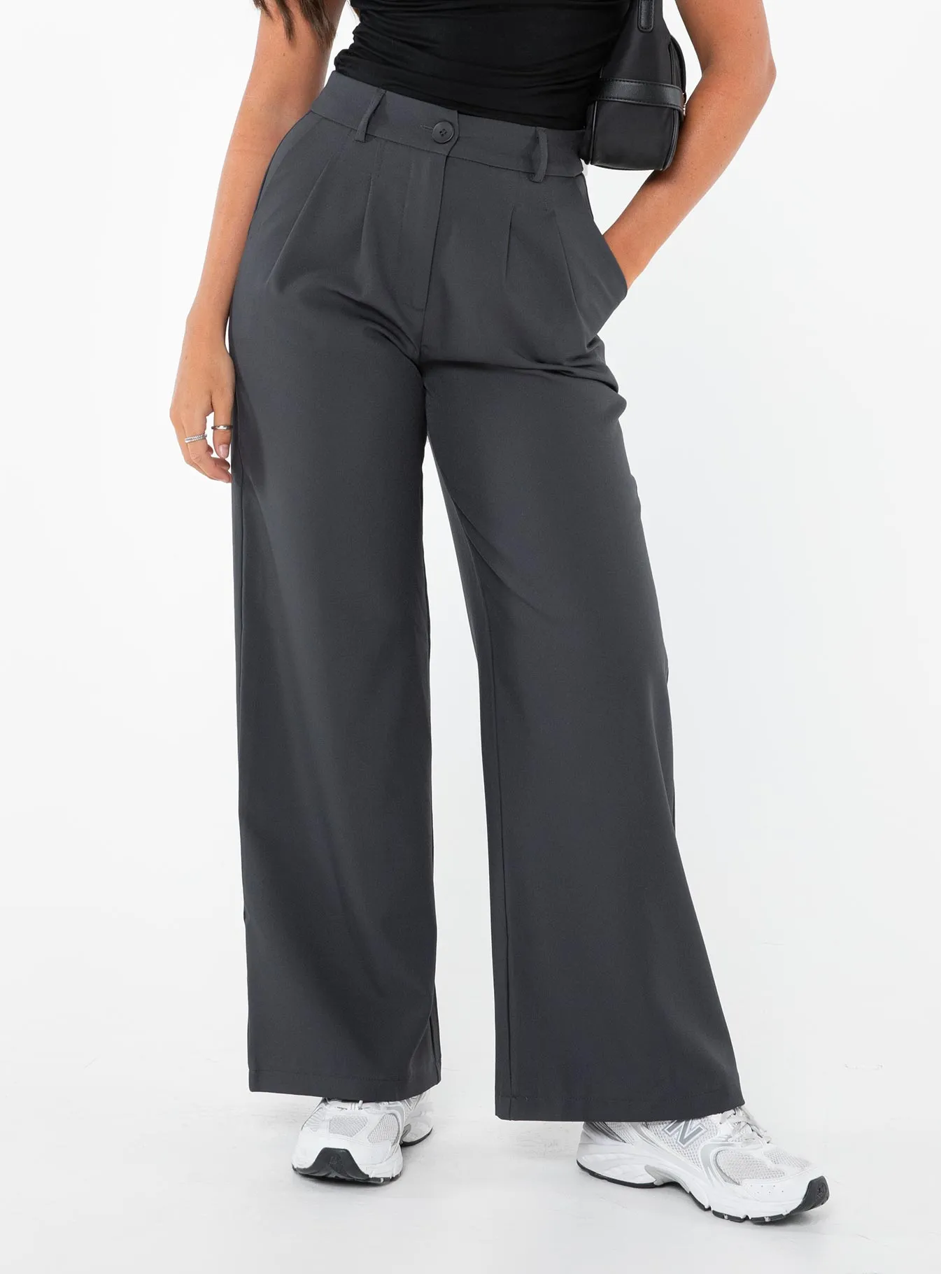 Archer Pants Slate Petite Perfect Fit Essential Fit