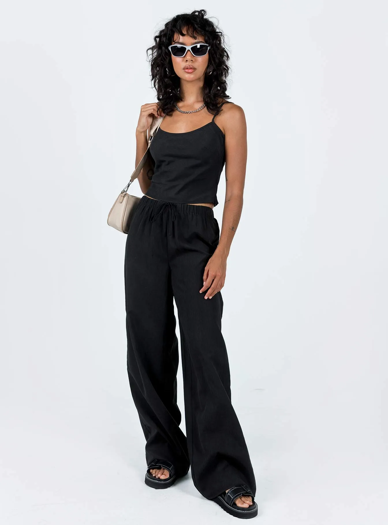Paigey Set Black Stretch Panel